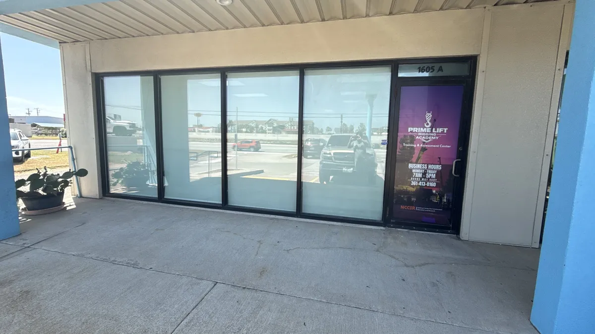Prime Lift Rigging Academy storefront at 1605 US Highway 181 Frontage Rd, Suite A, Portland, TX